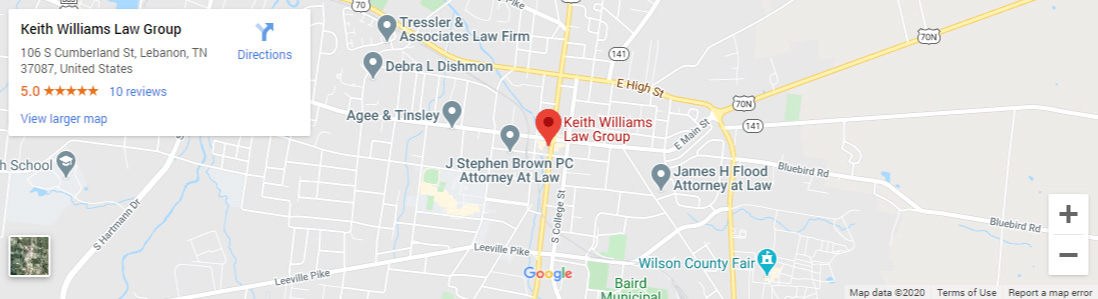 Keith Williams Law Group Map